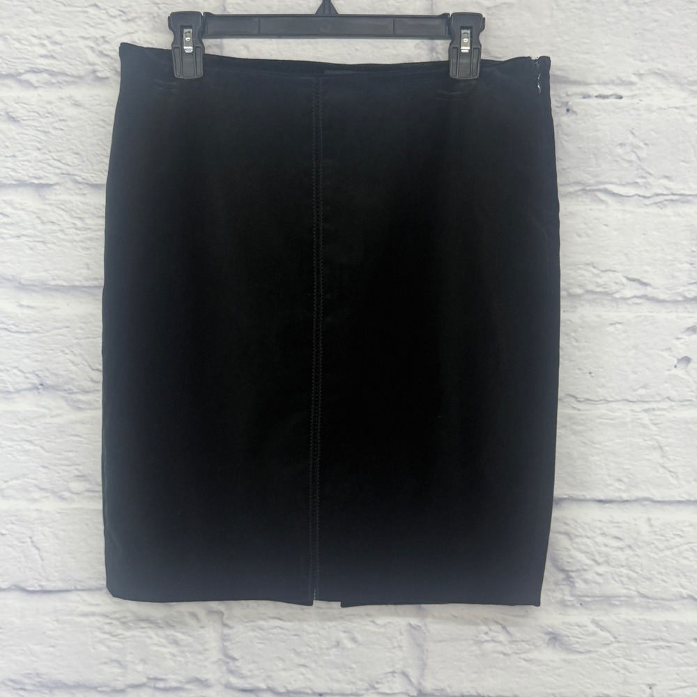 The‎ Limited Black Velvet Pencil Skirt Knee Length Size 6